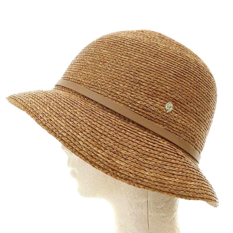 HELEN KAMINSKI ブラウン麦わら帽子 ヘレンカミンスキー 麦わら帽子 ブラウン ヘレンカミンスキー
