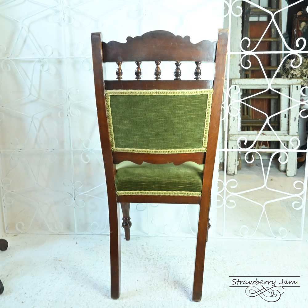 L3705-206-2 英国アンティーク エドワーディアン 布張りチェア L3705-206-2 英国アンティーク エドワーディアン 布張りチェア L3705