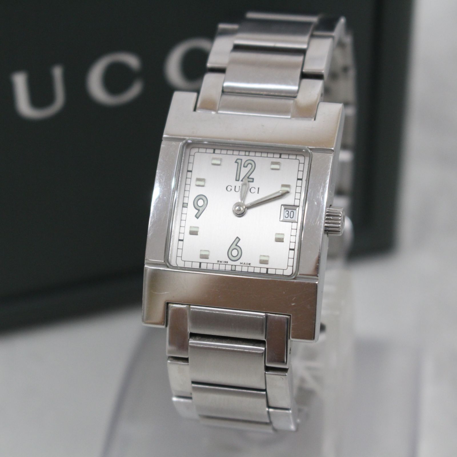 S522)GUCCI 7700L クォーツ 腕時計 シルバー レディース グッチ