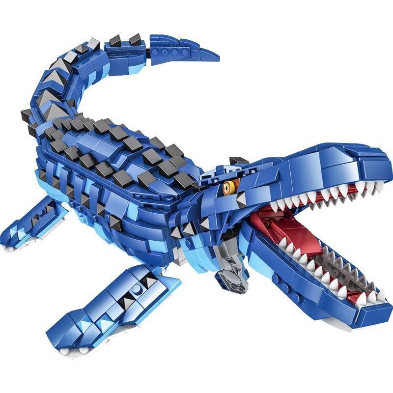 レゴ LEGO 互換 ブロック 恐竜 モササウルス 動物 おもちゃ レゴブロック ブロック玩具 知育ブロック 人形 フィギュア 男の子 女の子 誕プレ  夏休み ラキュー - メルカリ