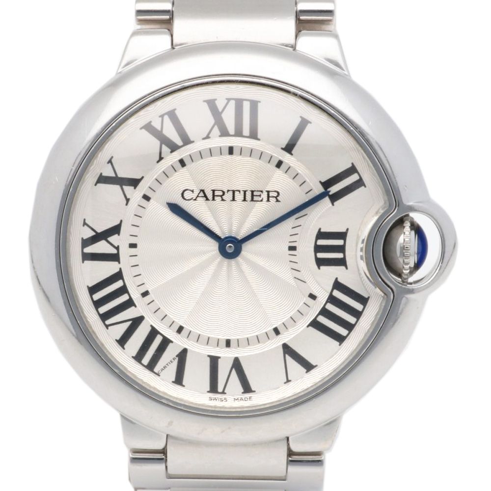 カルティエ バロンブルー 腕時計 時計 ステンレススチール 3005 クオーツ ユニセックス 1年保証  CARTIER  中古 カルティエ