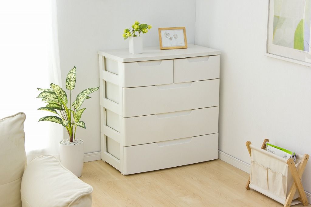 アイリスオーヤマ マルチユースチェスト 4段 幅約73×奥行約40.5×高さ約77.5cm ホワイト 白 MU-7232 IRIS OHYAMA MARWIL-DEMENAGEMENTS_CH