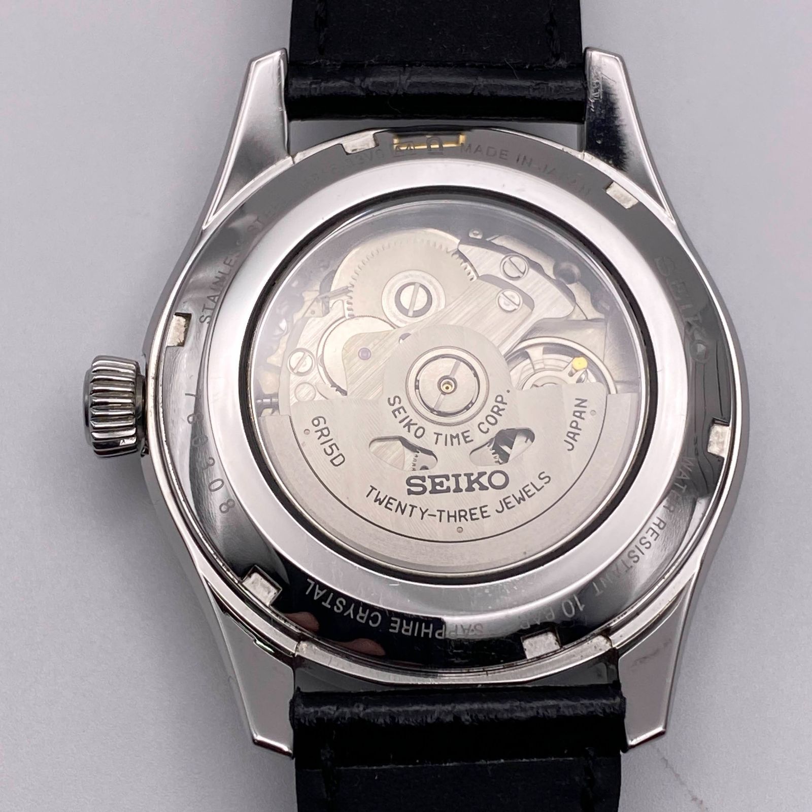 セイコー SEIKO 自動巻き オートマチック 機械式 プレザージュ PRESAGE プレステージライン 6R15-03V0 SARX053 青琺瑯 モデル ネイビー 希少品 デイト ローマン 裏スケ 稼働品 アナログ腕時計 メンズ W076 - メルカリ