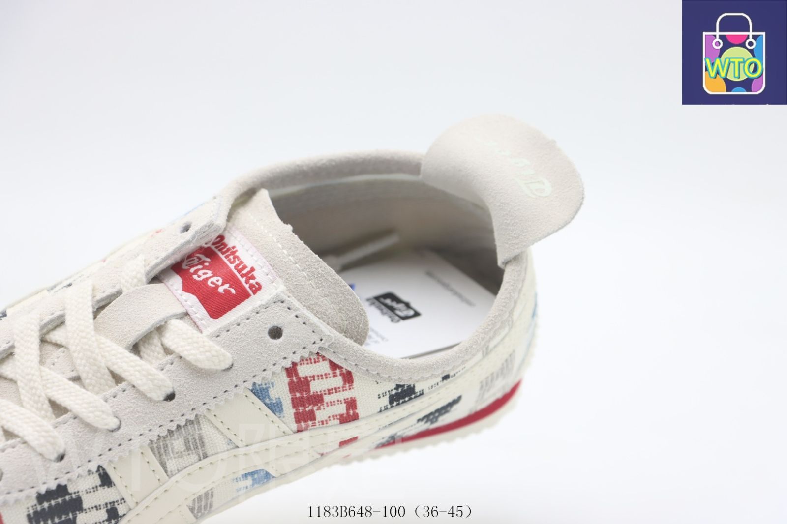 ASICS スニーカー ホワイト/ブルー/レッド asics,80s,MADE IN JAPAN,Tiger,WHITE RED,vintage ,27cm,USED