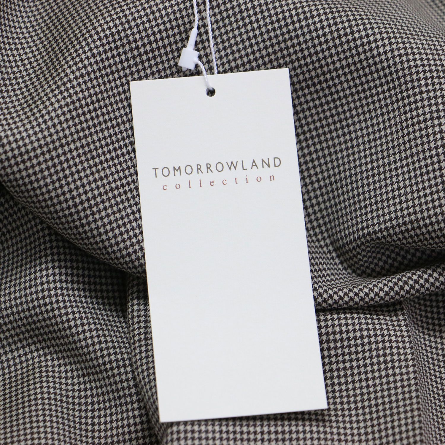 TOMORROWLAND collection トゥモローランド パンツ ブラウン系 サイズ 34 7号 23秋冬 ブラウニー シェファードチェック ペンシル パンツ スラックス テーパード ストレッチ レディース DECORATOM_COM_BR