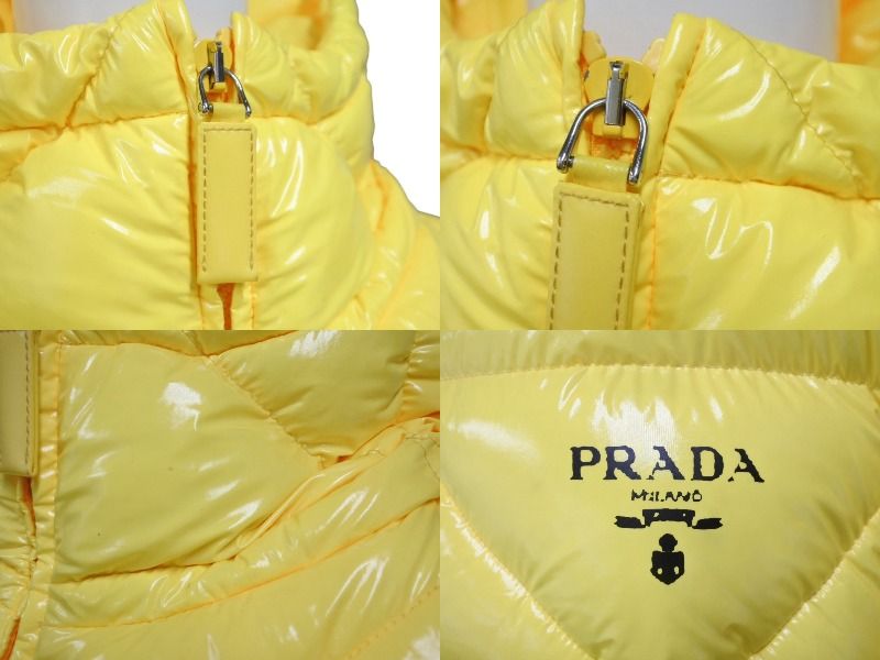 プラダ　ナイロンキルティングダウンジャケット　40 PRADA プラダ 21AW キルティング ナイロンダウンジャケット