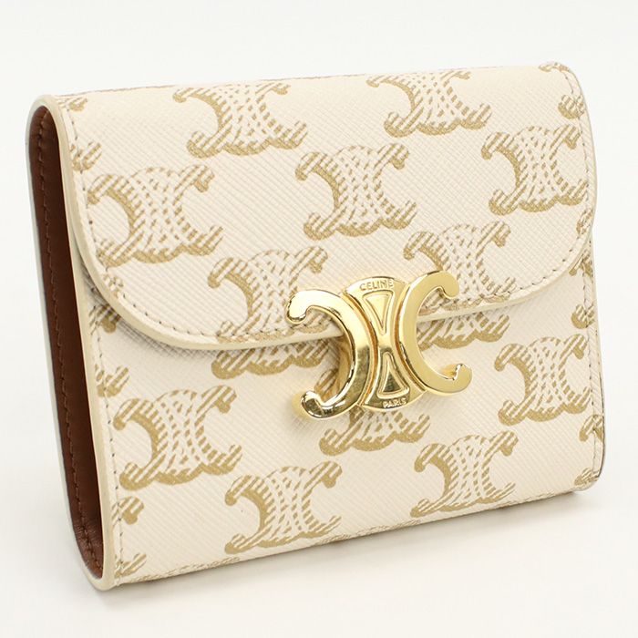 すぐ届く】CELINE スモールウォレット トリオンフキャンバス (CELINE/折りたたみ財布) 10D782CQH.01TA【BUYMA】