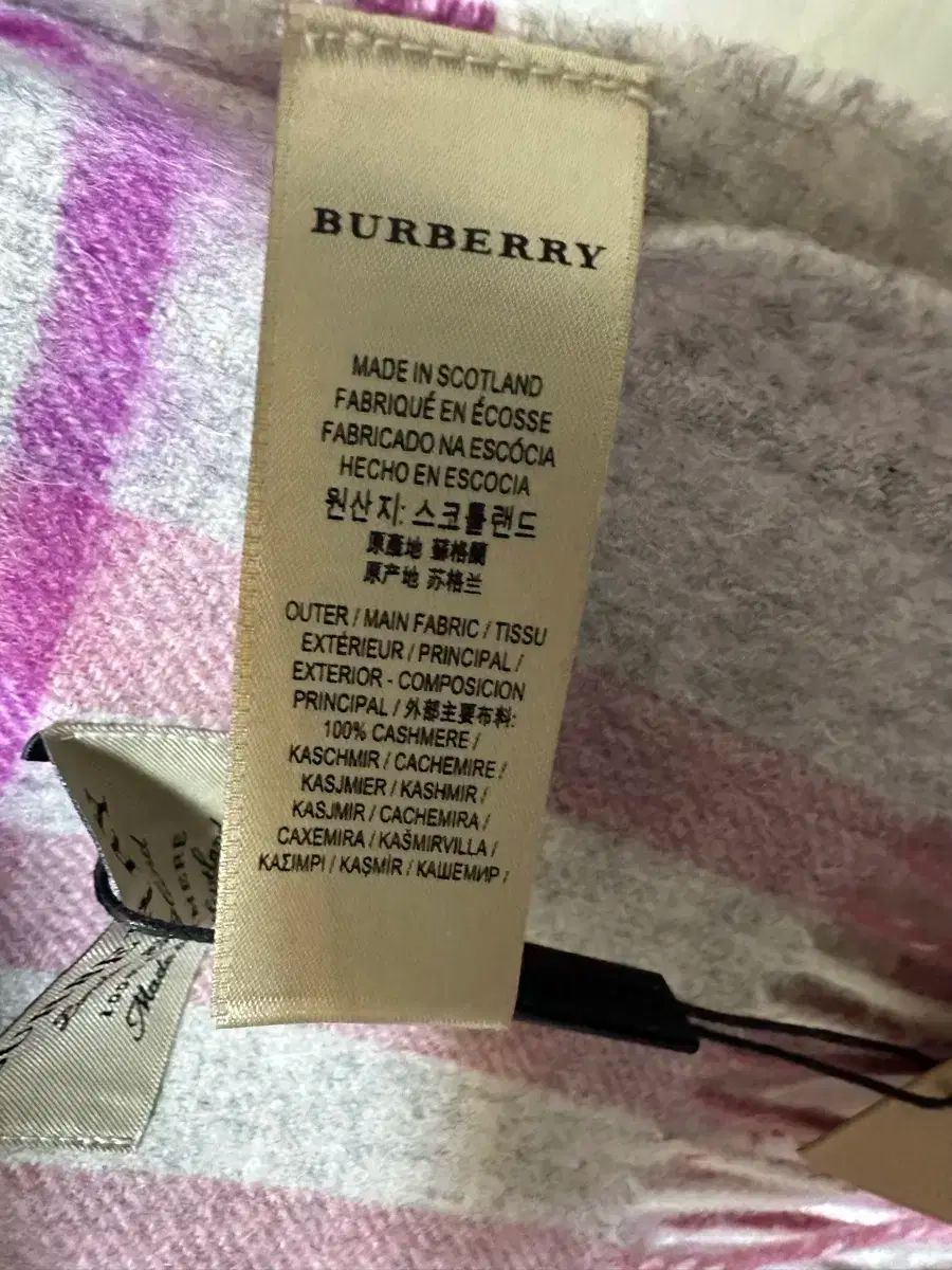 バーバリーカシミアマフラー