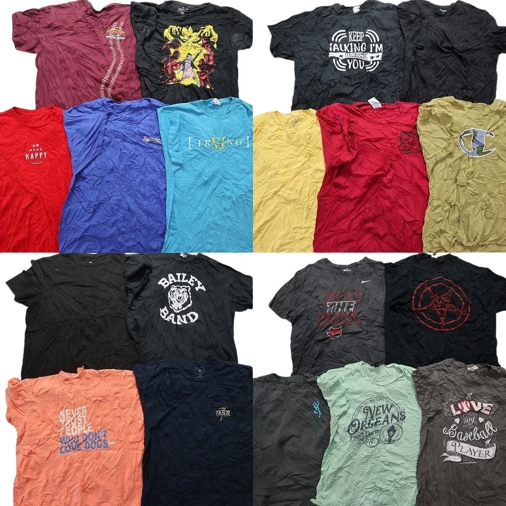 古着卸 まとめ売り カラー Tシャツ 19枚セット ( メンズ 2XL/3XL/4XL