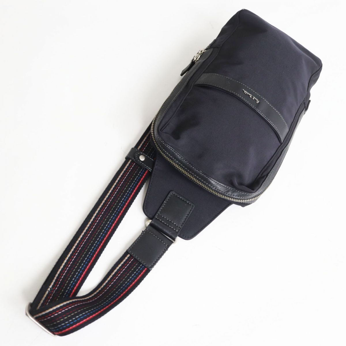 ドンドン見直し】良品○Paul Smith ポールスミス レザー×ナイロン系