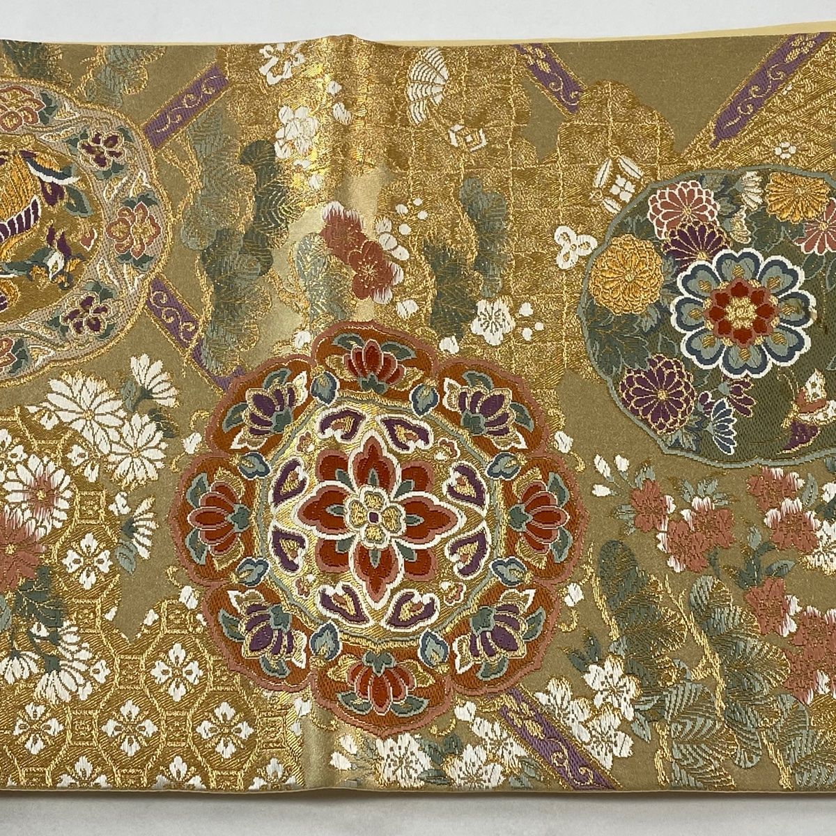 袋帯 秀品 鳳凰 華文 金糸 箔 金色 六通 正絹 【中古】 - メルカリ