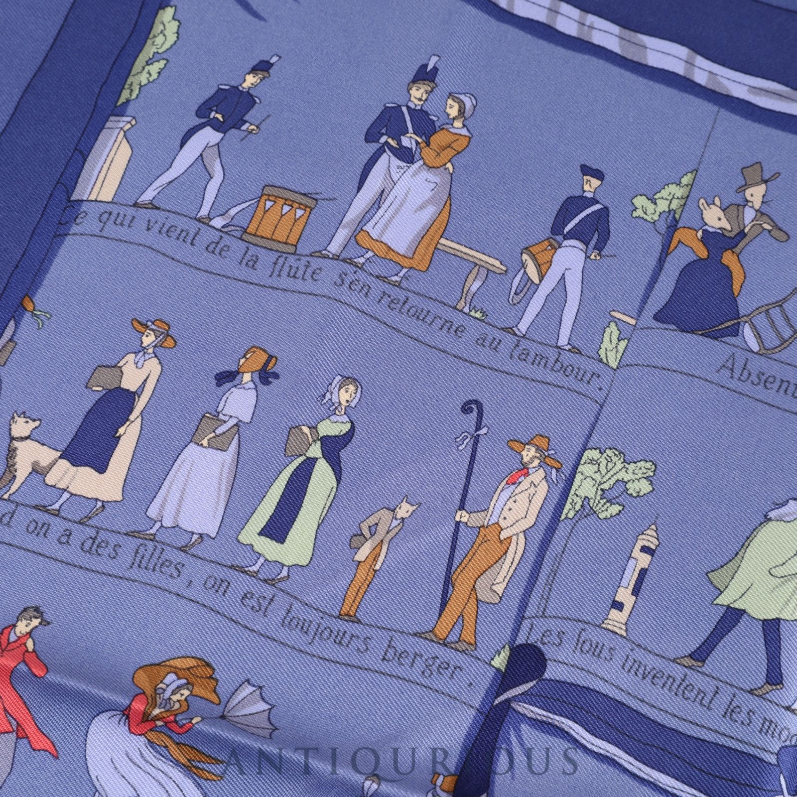 エルメス スカーフ カレ45 LES PROVERBES SONT LA SAGESSE DES NATION SILK100％