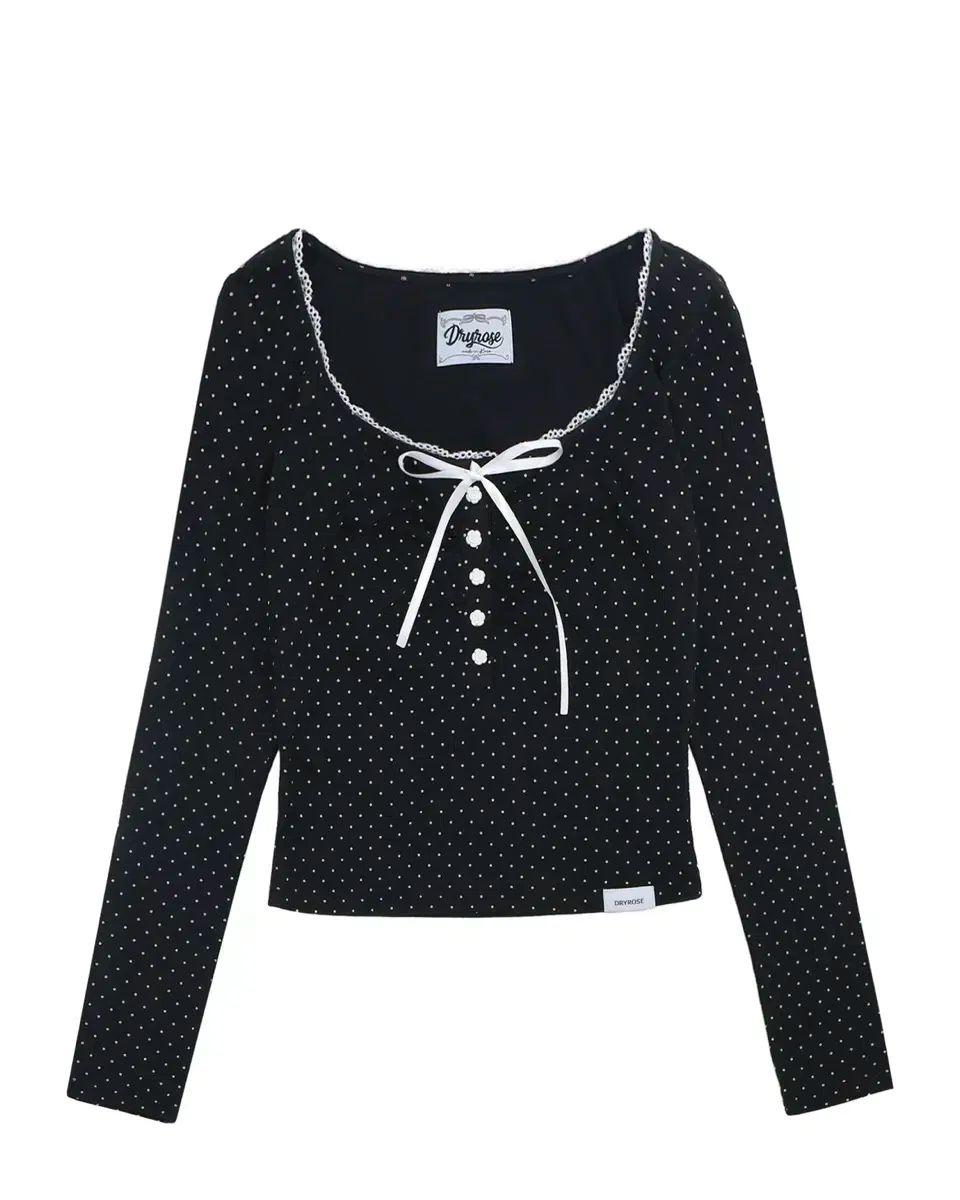 DRYROSE ドライローズ BELLA DOT TOP BK