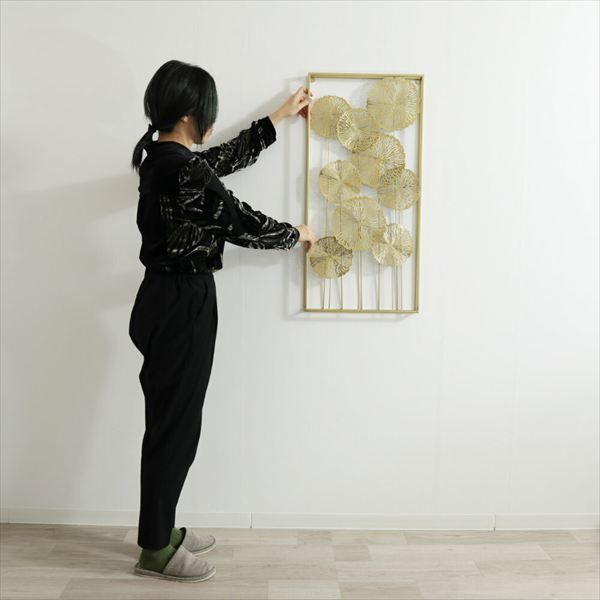 2 ウォールアート 金属モダンアート ミッドセンチュリー Stephen 2個