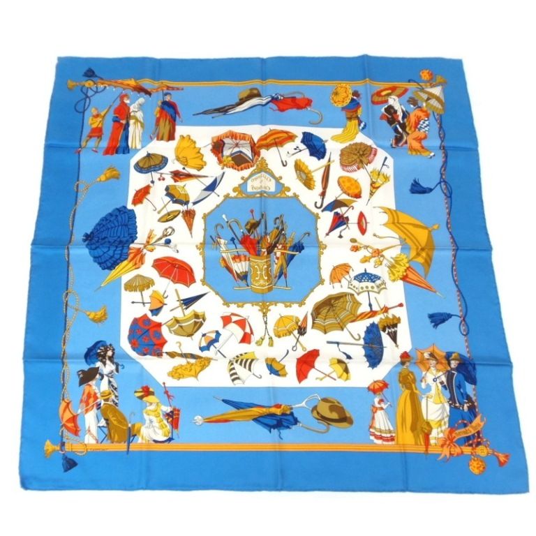 エルメス HERMES スカーフ カレ90 日傘と雨傘 OMBRELLES ET PARAPLUIES