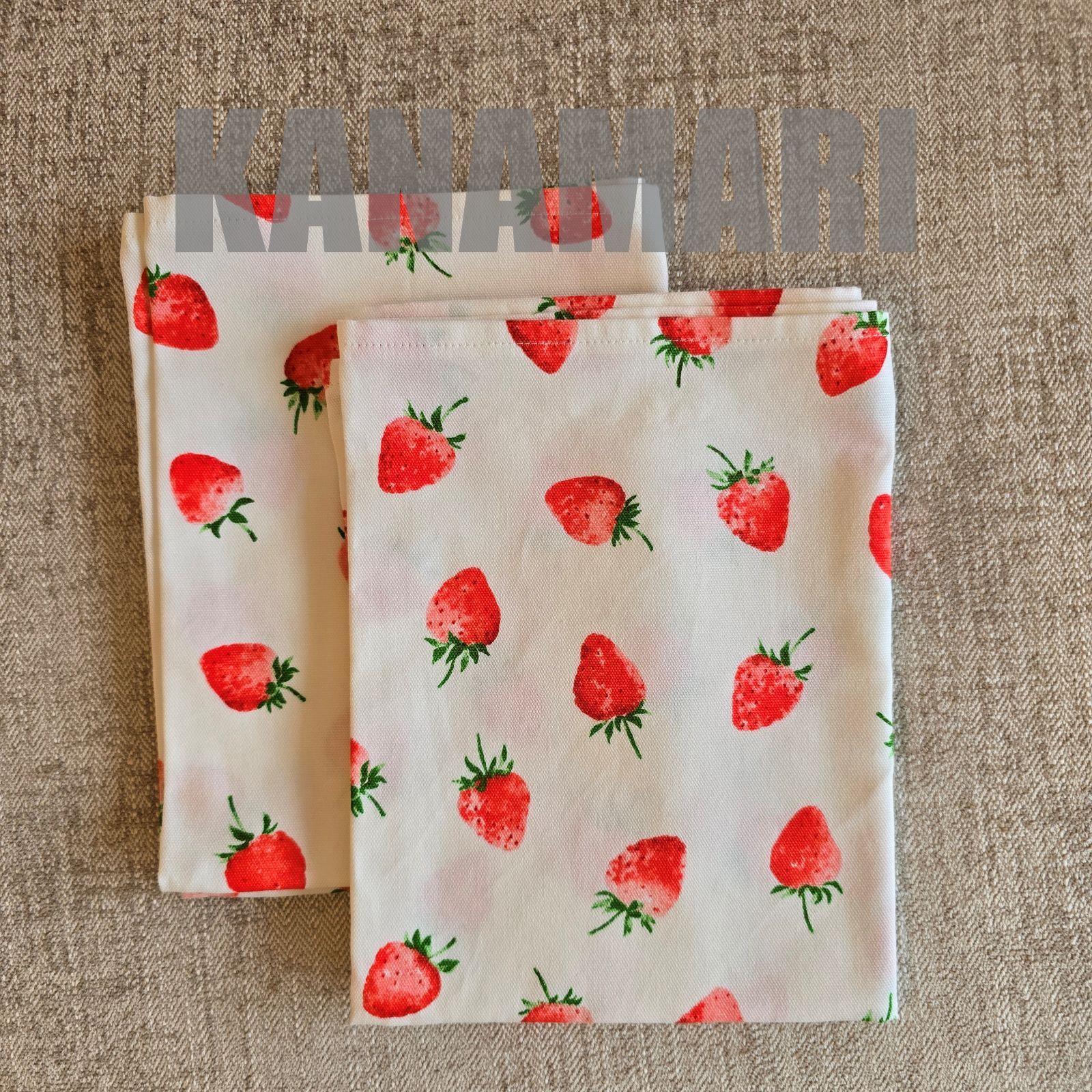 265]ランチマット2枚セット（小学校・女の子・ハンドメイド）（白地に  