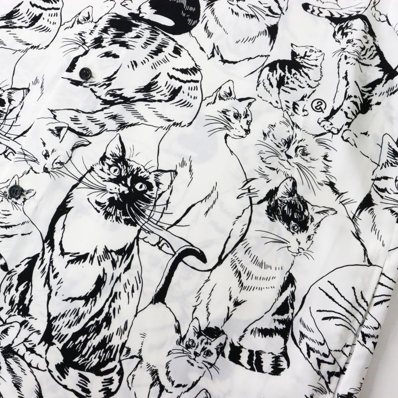 ロイスクレヨン アンドエルシー &ellecy ネコスケッチ シャツ