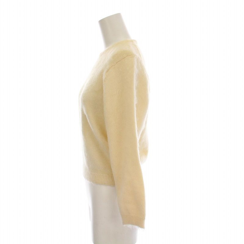 プラダ PRADA ニット セーター クルーネック バックヘンリー モヘア混  