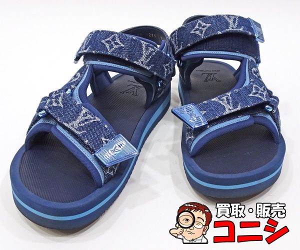 質コニシ】【LouisVuitton/ルイ・ヴィトン】サンダル パナマライン