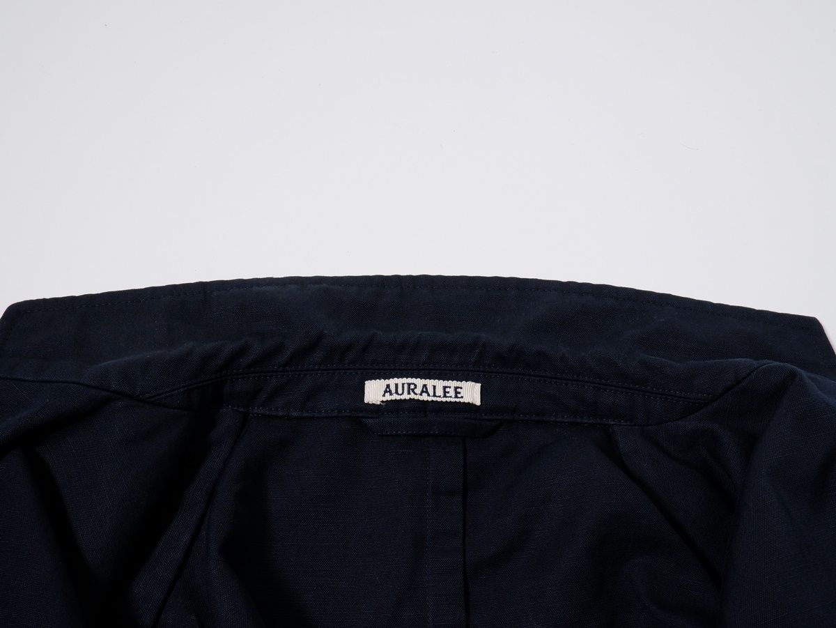AURALEE FINX LINEN OX DOUBLE JACKETリネン 4 AURALEE FINX LINEN OX DOUBLE JACKETリネン 4 AURALEE WRINKLED