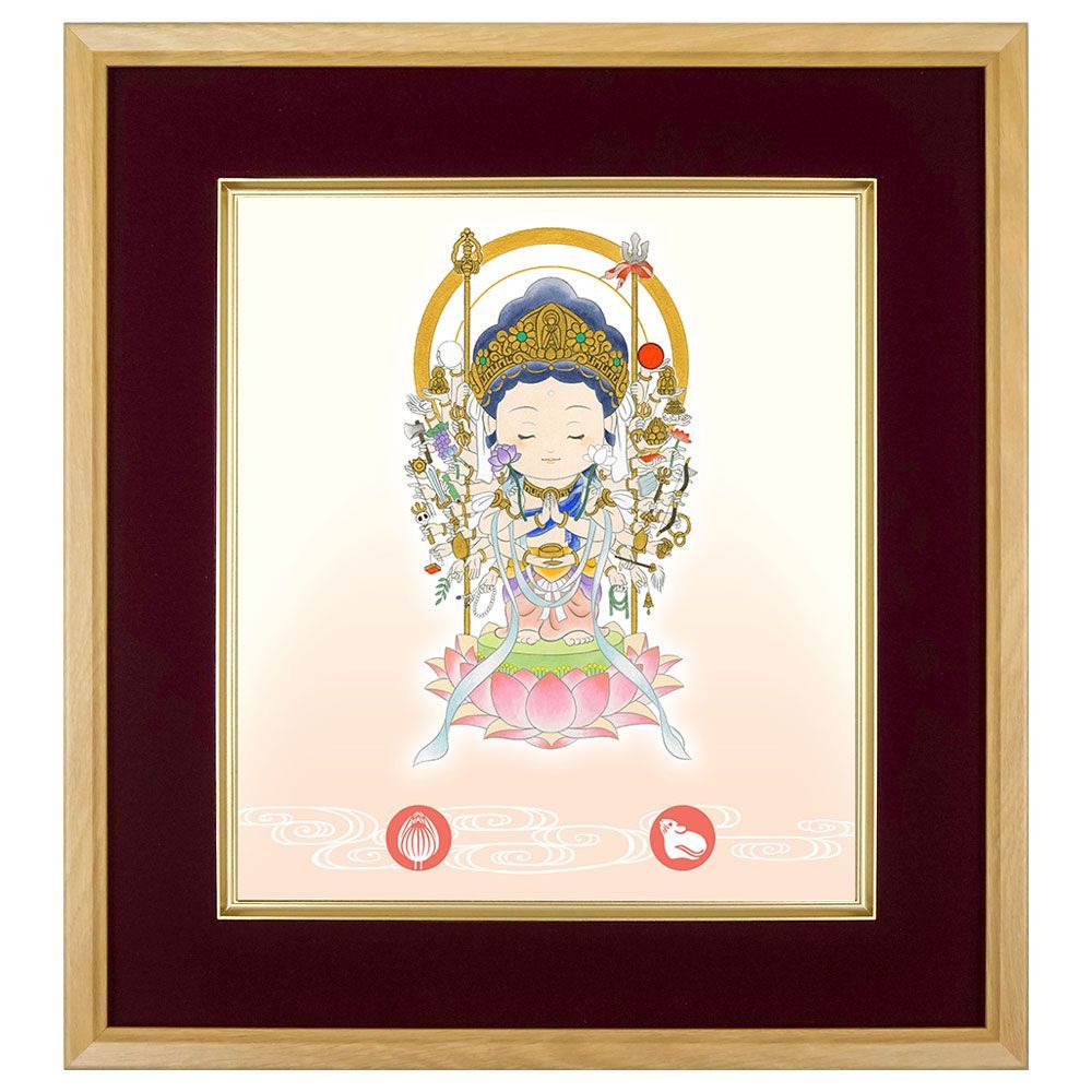 ☆ 水彩画 日下部寛 「シャンパーニュの田舎道（2）」 額入り F4号 