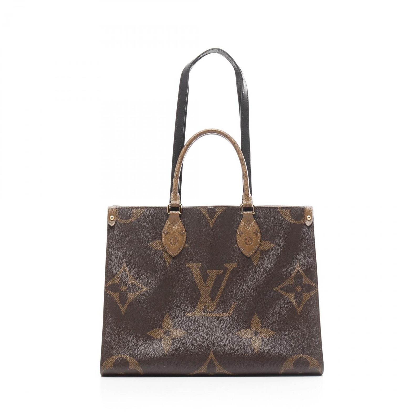 ルイ ヴィトン LOUIS VUITTON トートバッグ オンザゴーMM M45321 PVCコーティングキャンバス レザー オンザゴーMM レディース Used B