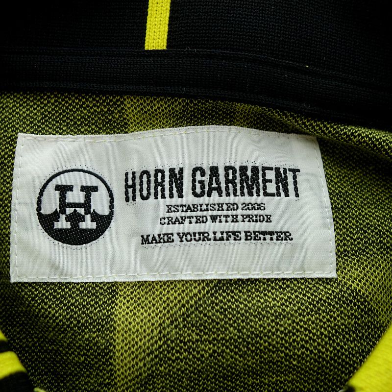新品 ホーンガーメント ゴルフ ワンピース 半袖 ポロ インナーパンツ付 グレー ホーンガーメント/HORN GARMENT GOLF ゴルフ 総柄 半袖