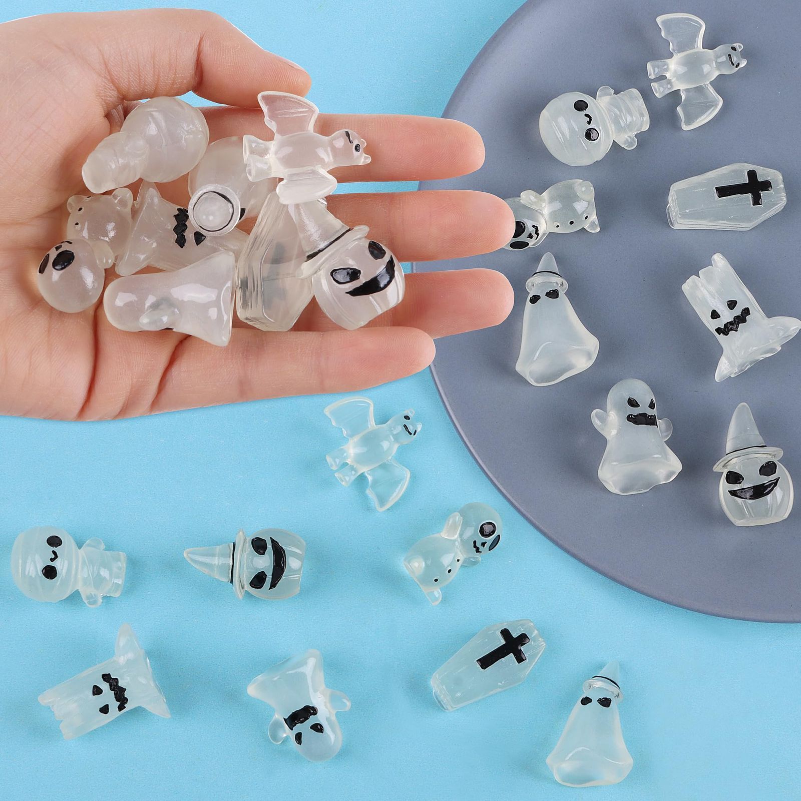 かぼちゃのオーナメント・置物 人形コレクション かわいい 飾り カボチャ スカル ガーデン