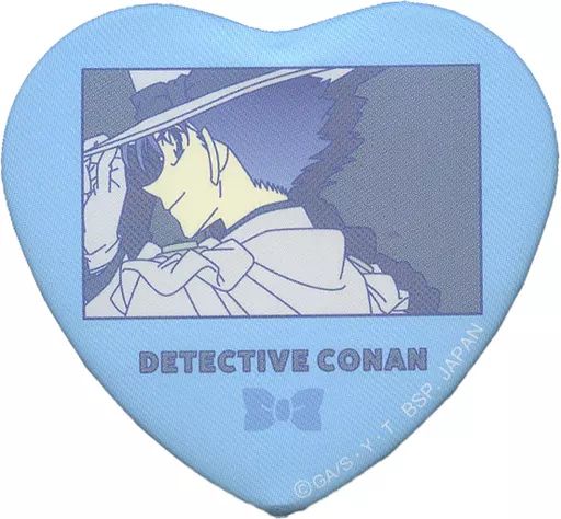 中古】バッジ・ピンズ 怪盗キッド 「名探偵コナン ハート型缶バッジ