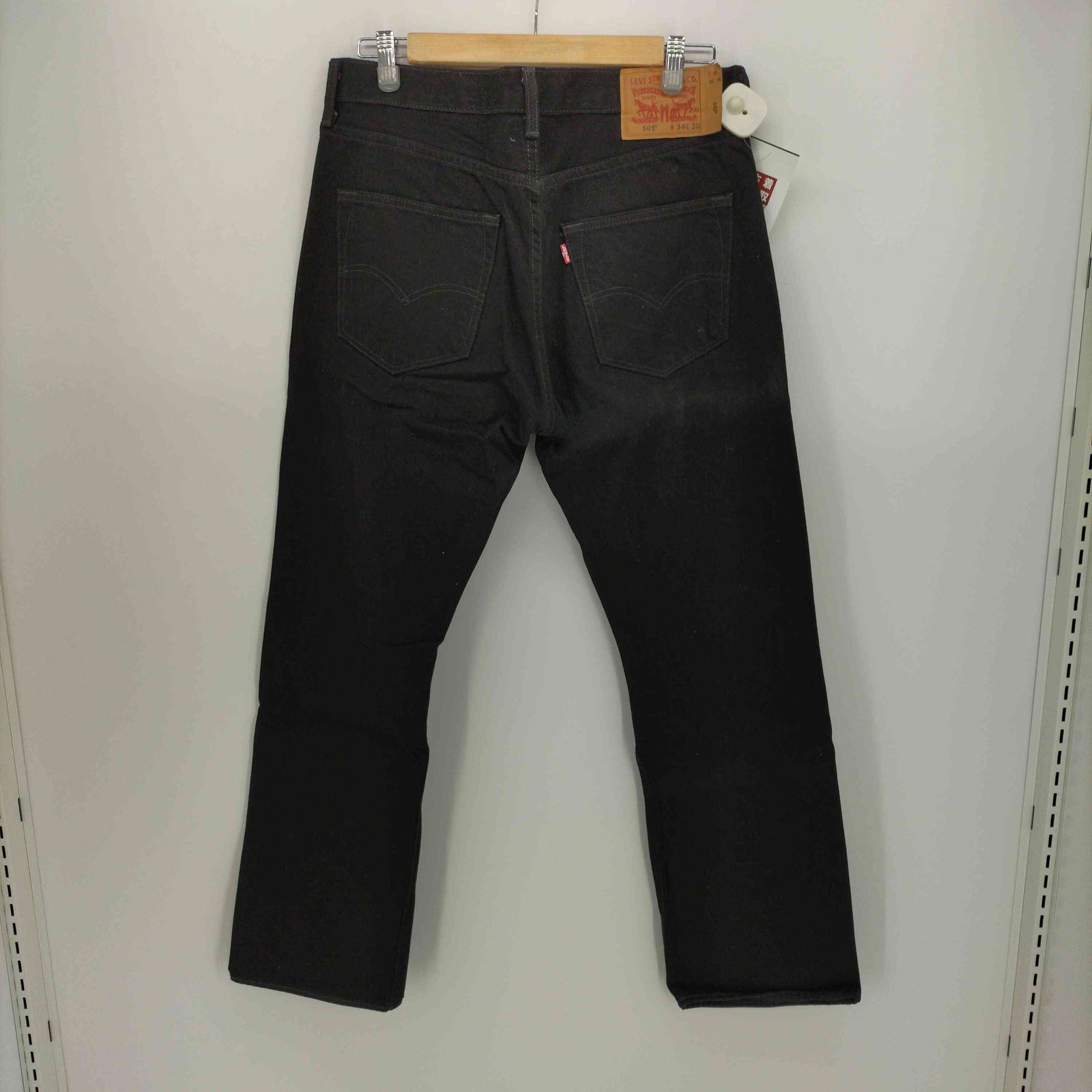 Levi's 501 デニム ブラック ストレート W34 L30 90's Levi's 501 先染め ブラックデニムパンツ 