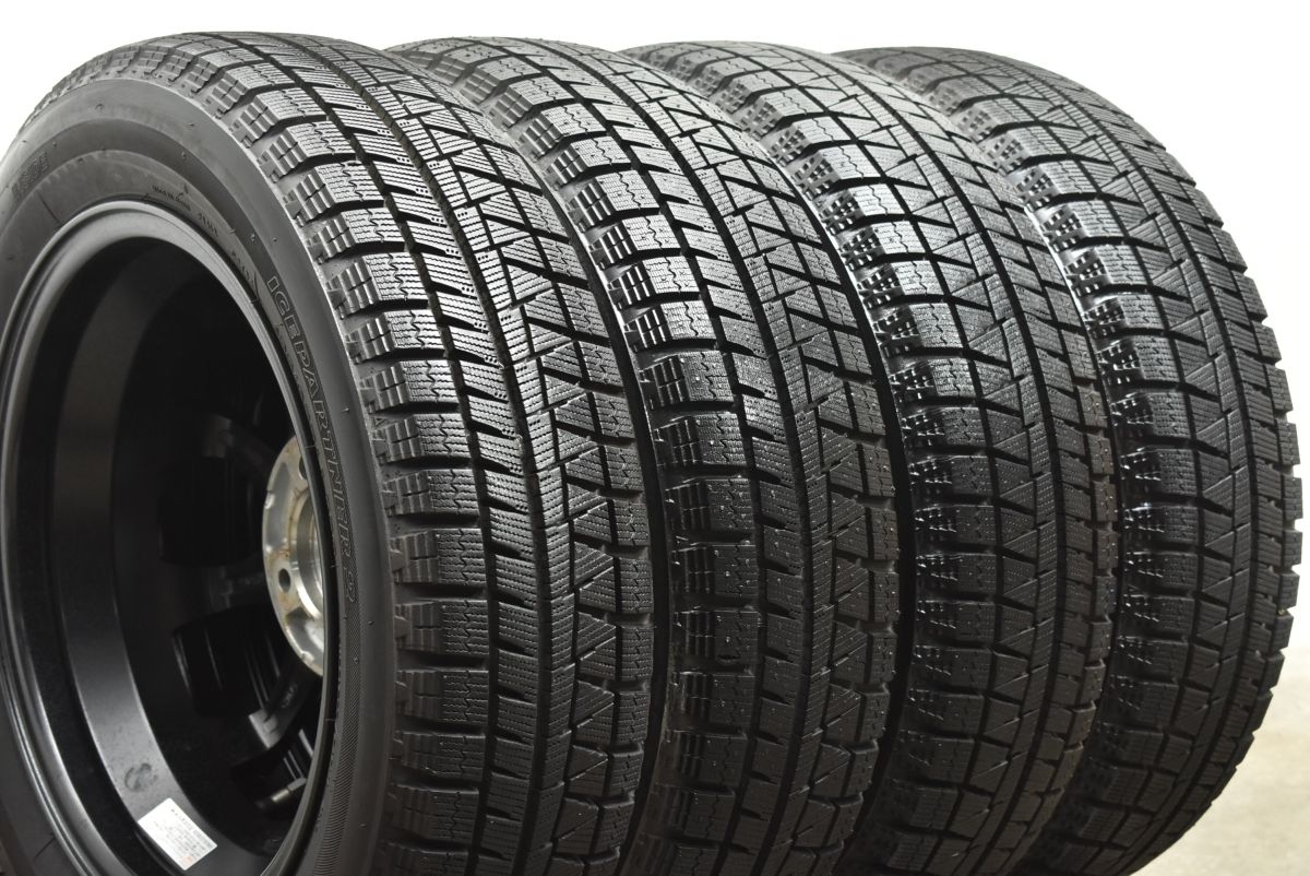 【良好品】VATRRA 14in 4.5J +45 PCD100 ブリヂストン アイスパートナー2 155/65R14 ピクシス N-BOX デイズ モコ サクラ ワゴンR タント