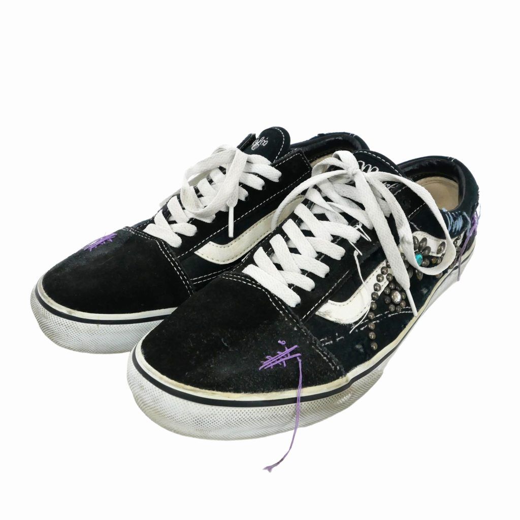 バンズ VANS マーブルズ Marbles 19SS Limited Studded Custom Vol.3.5 Old Skool DX  リミテッド スタッズド カスタム オールドスクール スニーカー 28cm 黒 ブラック - メルカリ