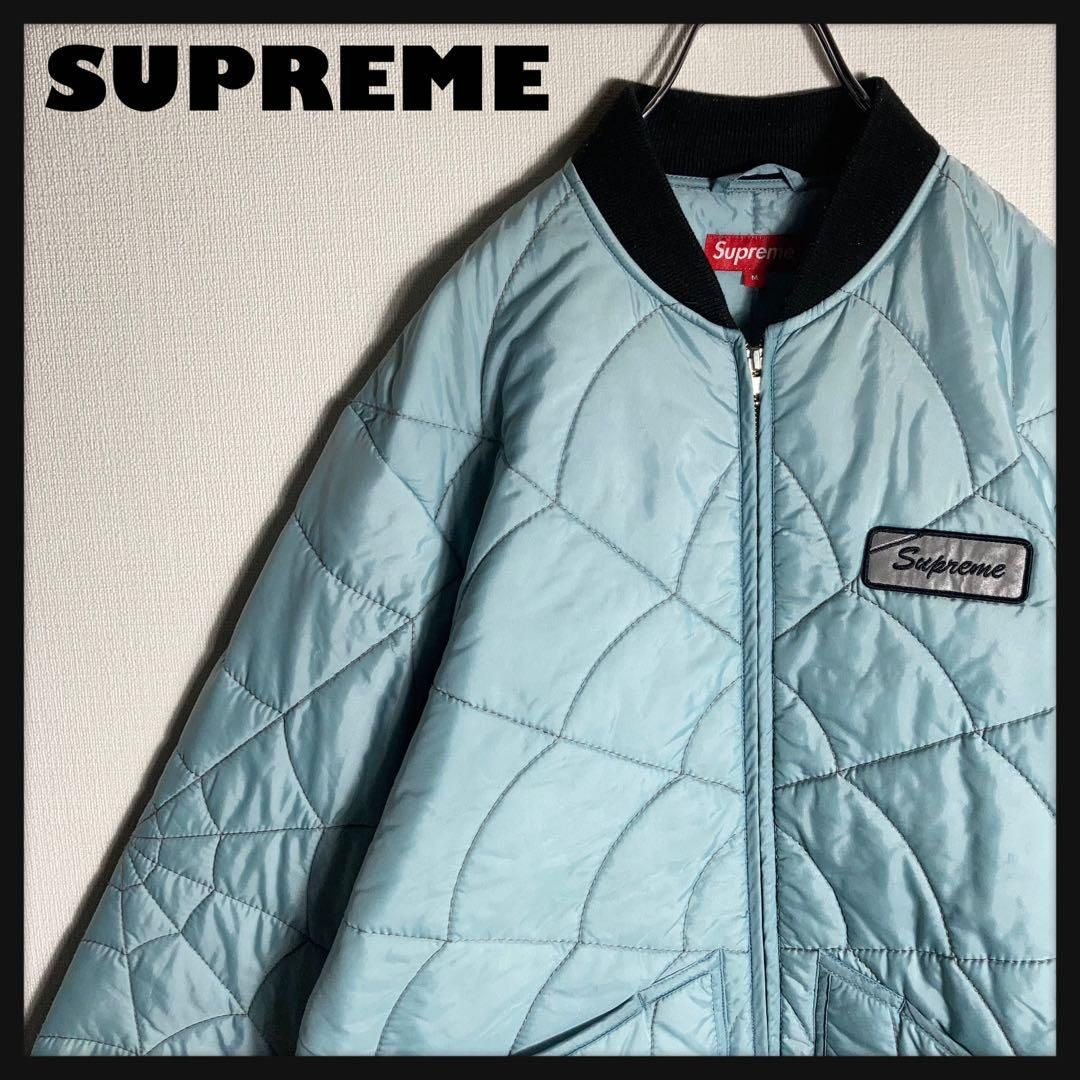 【木村拓哉着用】SUPREME ジャケット スパイダー 水色 M 木村拓哉着用】SUPREME ジャケット スパイダー 水色 M - メルカリ