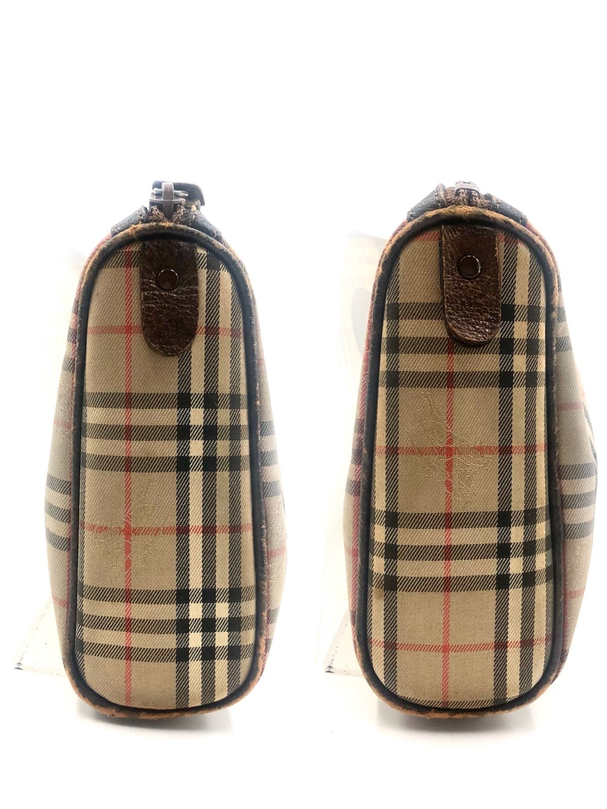 美品　バーバリー　クラッチバッグ　ポーチ　ノバチェック　シャドーホース　ベージュ 美品 バーバリー クラッチバッグ ポーチ ノバチェック シャドー