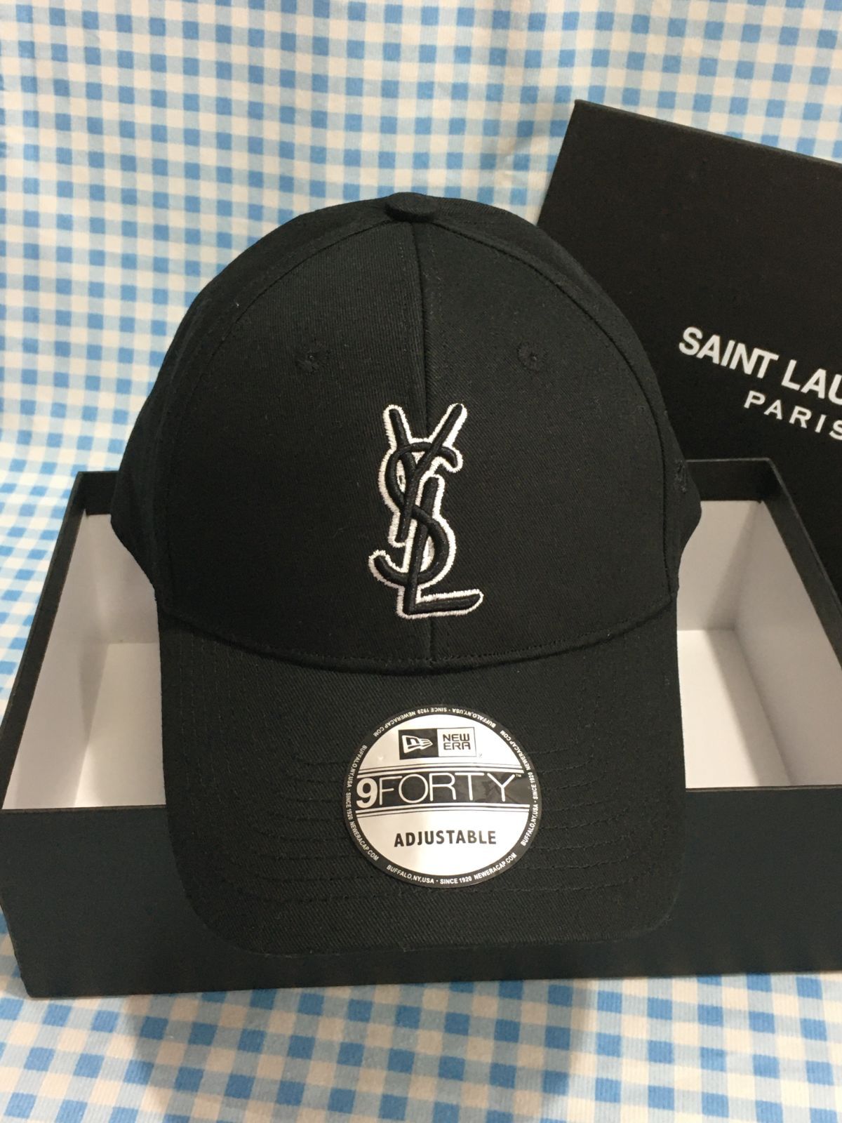 Yves Saint Laurent YSL イヴサンローラン ベースボールキャップ ニューエラ ブラック メンズ レディース