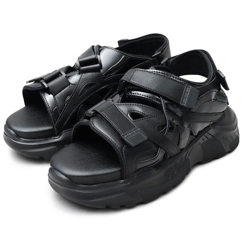 BLACK  S(25.0-25.5cm)  TRACK SANDALS グラベラ サンダル glabella GLBT-266 スポーツサンダル 厚底サンダル メンズ ストラップサンダル オフィスサンダル コンフォートサンダル