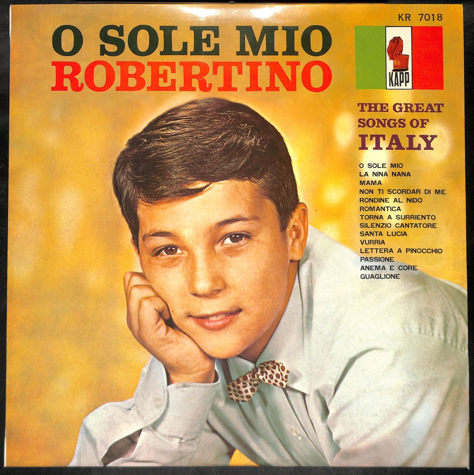 赤盤LP】Robertino O Sole Mio The Great Songs Of Italy ロベルティーノ - メルカリ