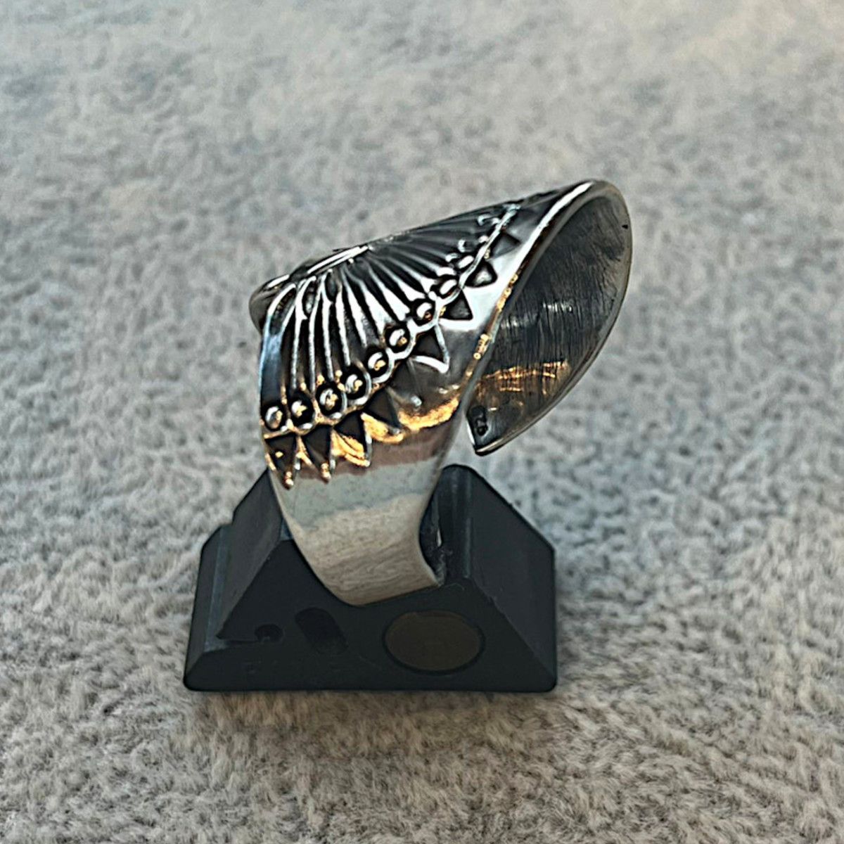 シルバーリング メンズ シルバー925 19号 デザインリング 925刻印