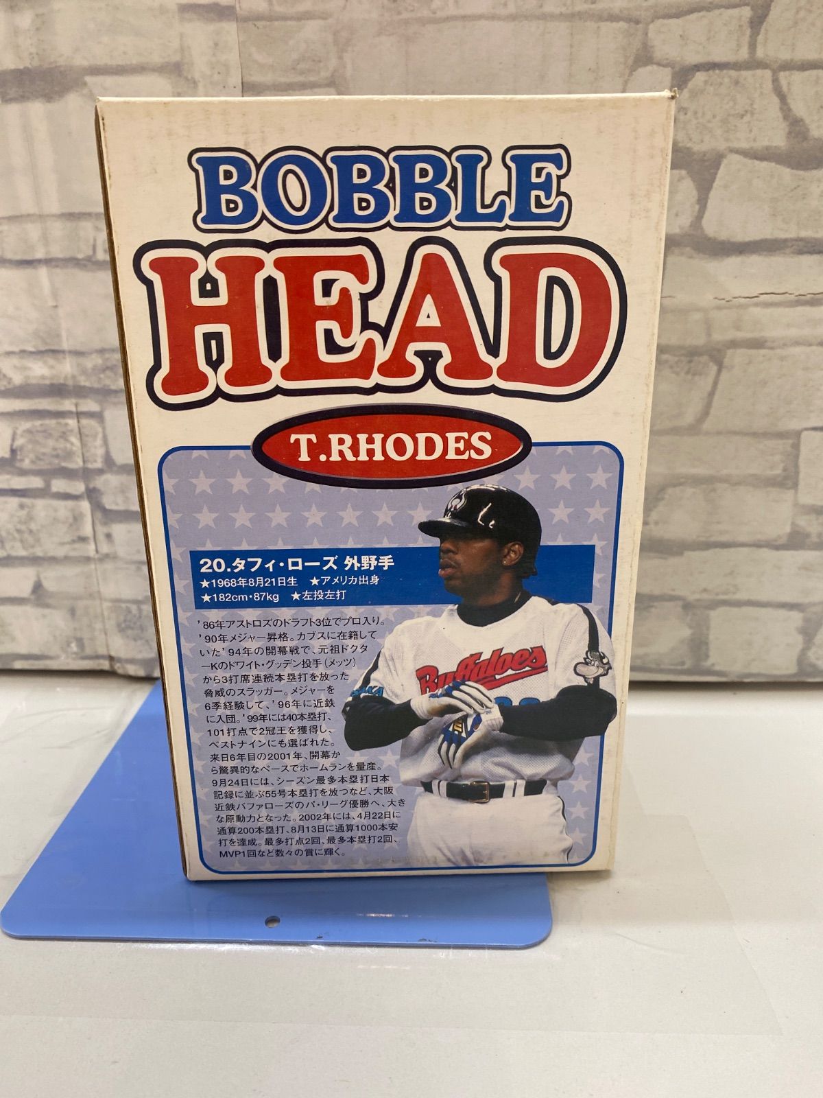 T. Rhodes Bobblehead 大阪近鉄バファローズ M7-06】◇ 2000年代 T. RHODES ボブルヘッド 大阪近鉄