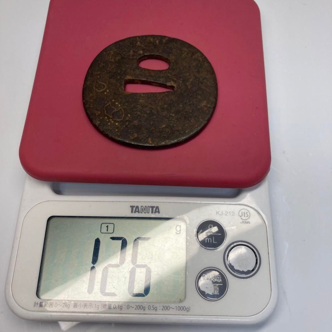 金象嵌入　時代　鉄地　つば　東さ6-0216① 金象嵌入 時代 鉄地 つば 東さ6-0216① - メルカリ