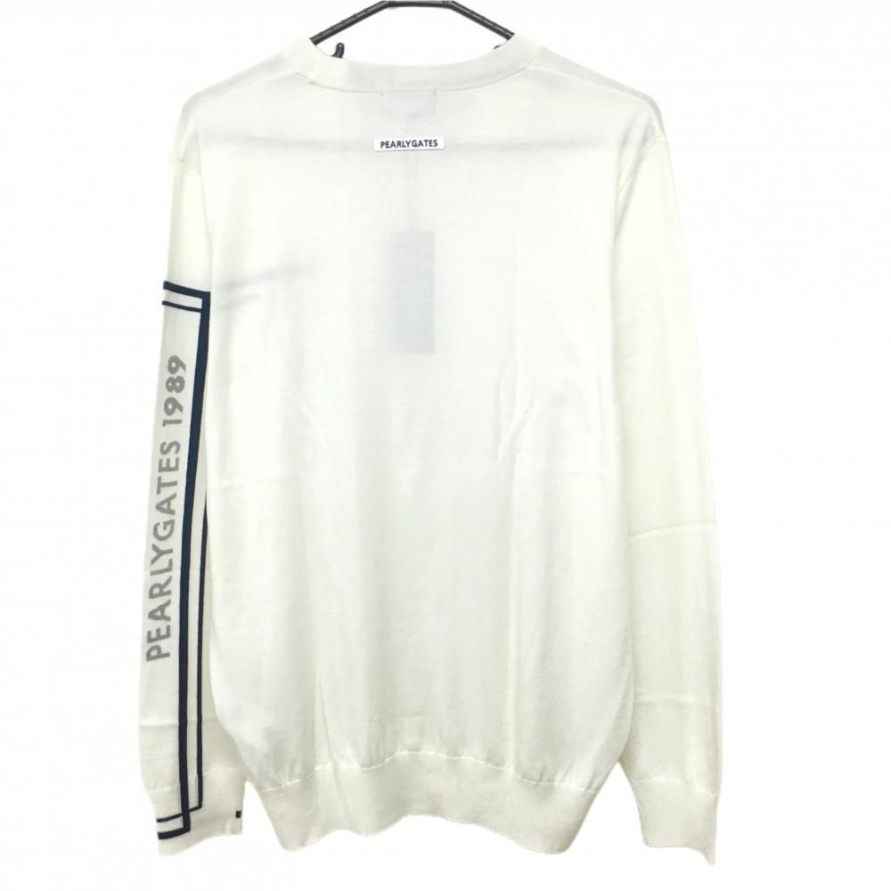 セーター 白×黒