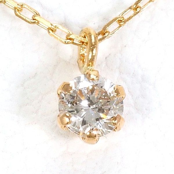 シチズンジュエリー K18PG ネックレス necklace ダイヤ 0.06 総重量約0.7g 約40cm