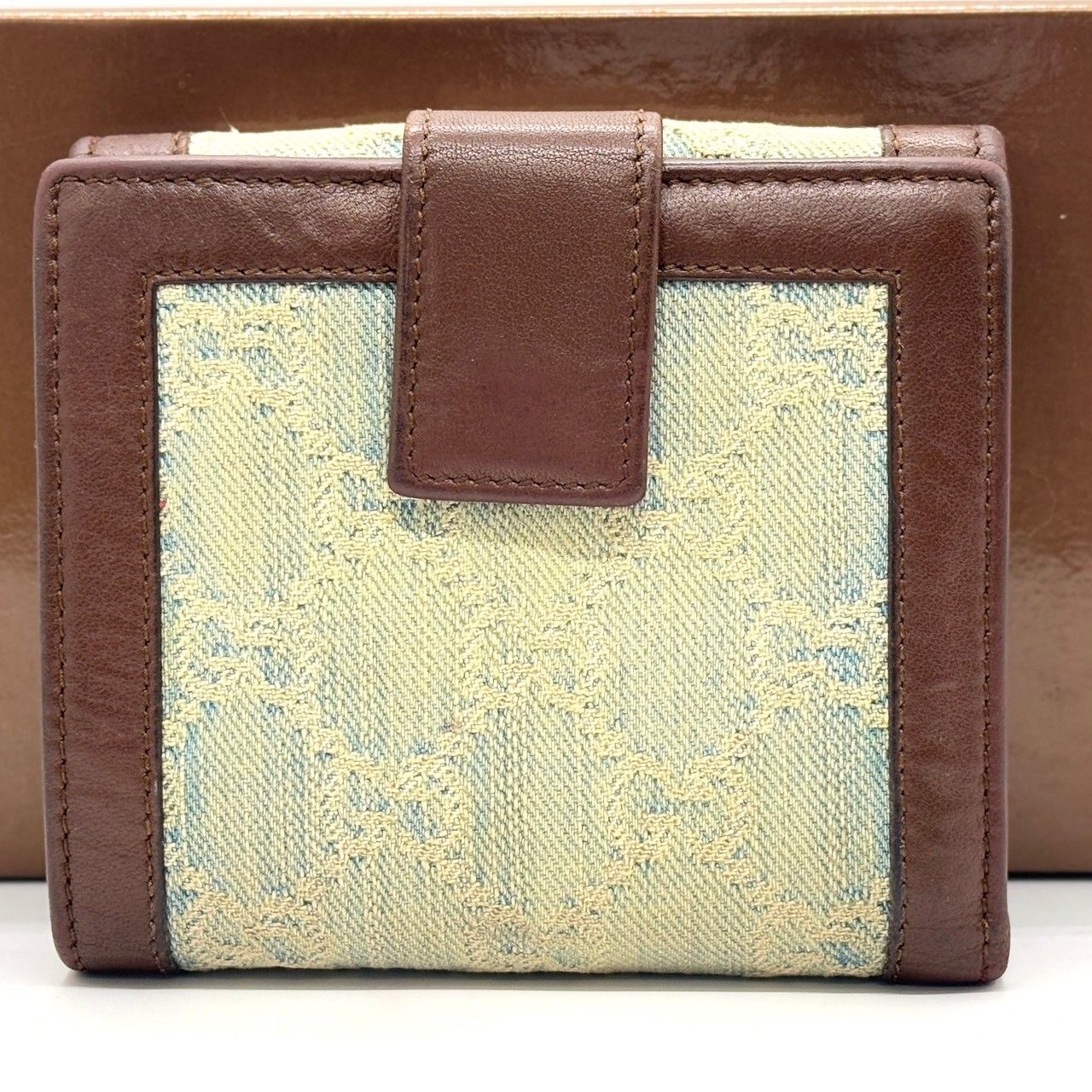 二つ折り財布 GGデニム