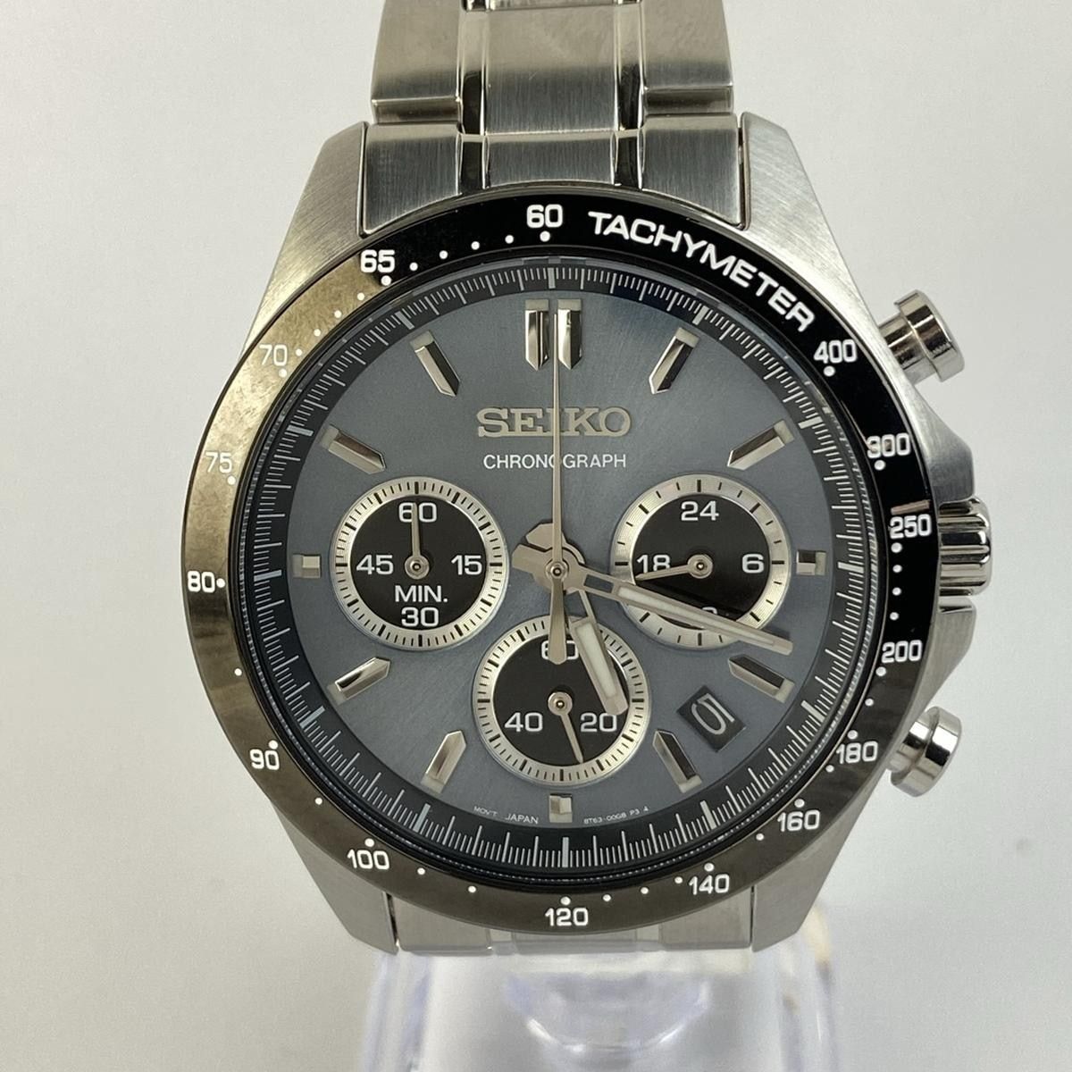 SEIKO(セイコー) 腕時計美品  - 8T63-00D0 メンズ クロノグラフ グレー