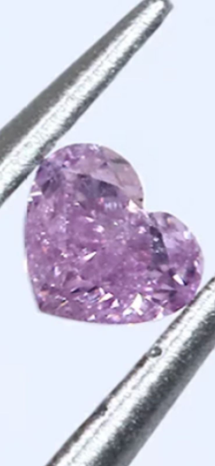 ピンクダイヤモンドハートルースFANCY INTENSE PURPLE PINK 0.083ct