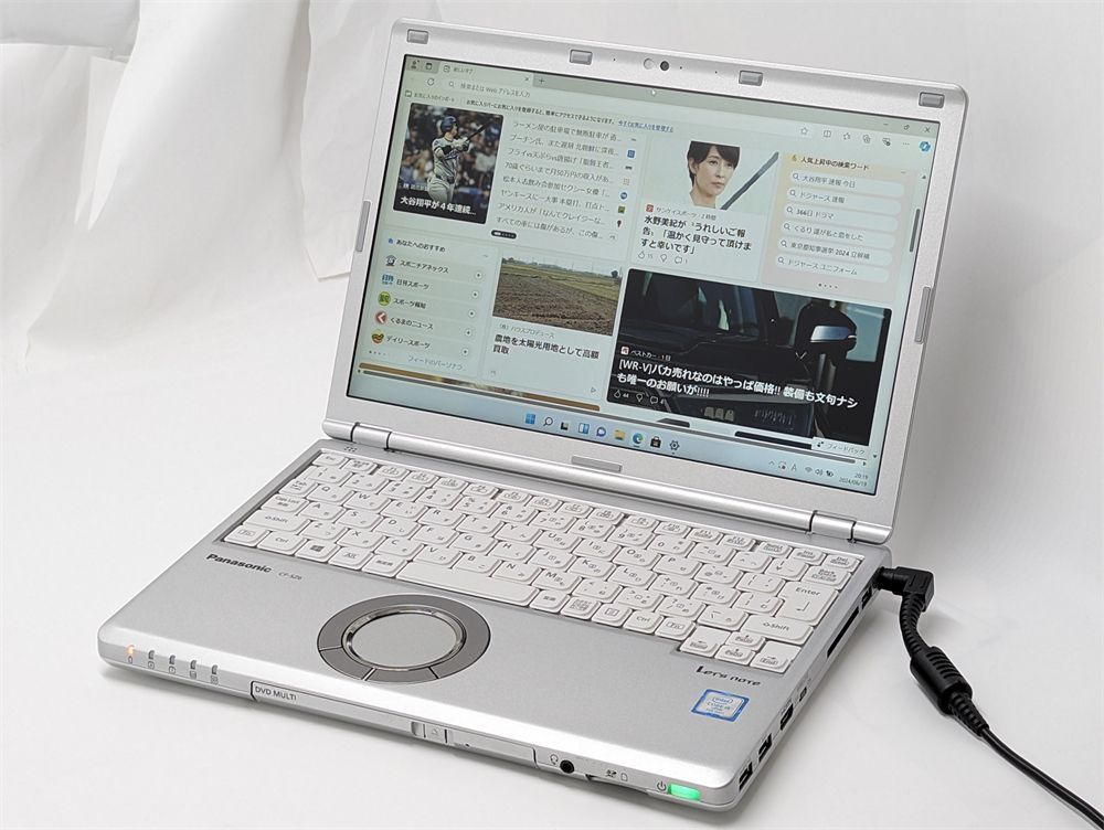 激安 office2019 高速SSD 累積使用時間短 中古美品 ノートパソコン Windows11 Office Panasonic CF-SZ6RDQVS 第7世代Core i5 8GB Bluetooth カメラ