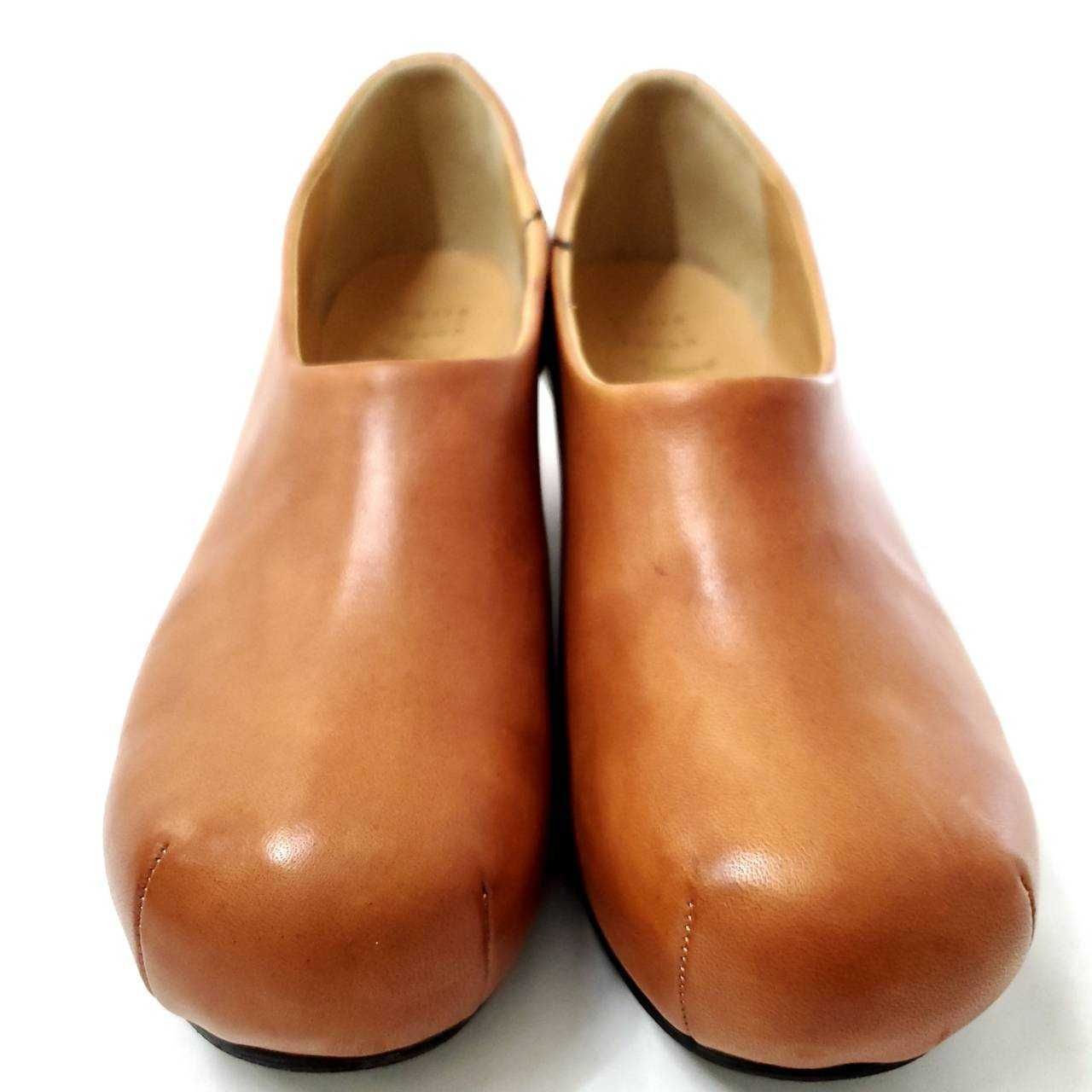 ビュルデサボン パンプス ハンドペイント 木くつ レザー 革靴 Mサイズ  