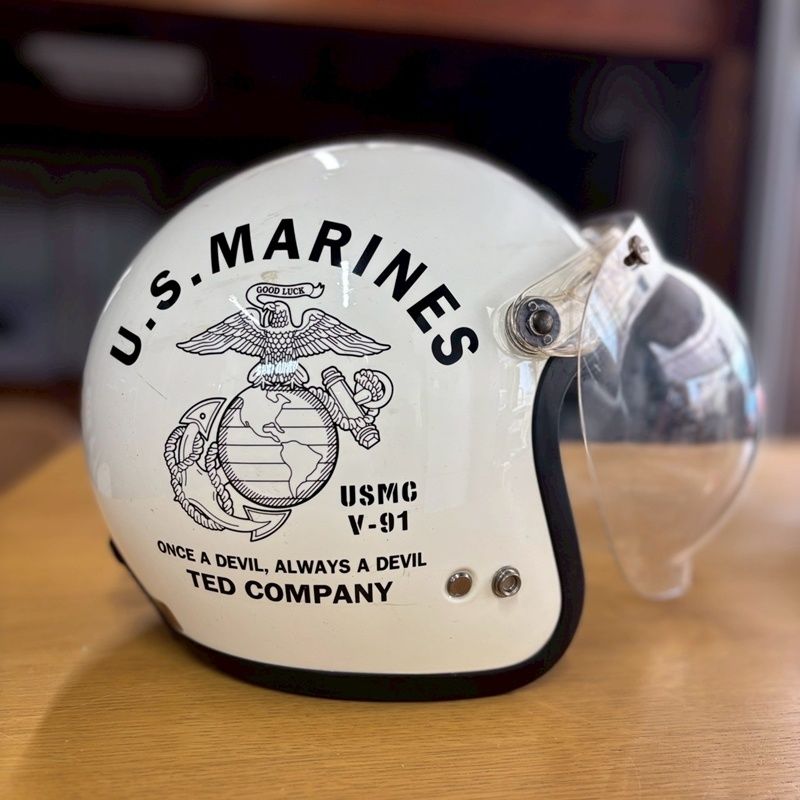 TEDMAN テッドマン ジェットヘルメット Mサイズ U.S.MARINES 限定品