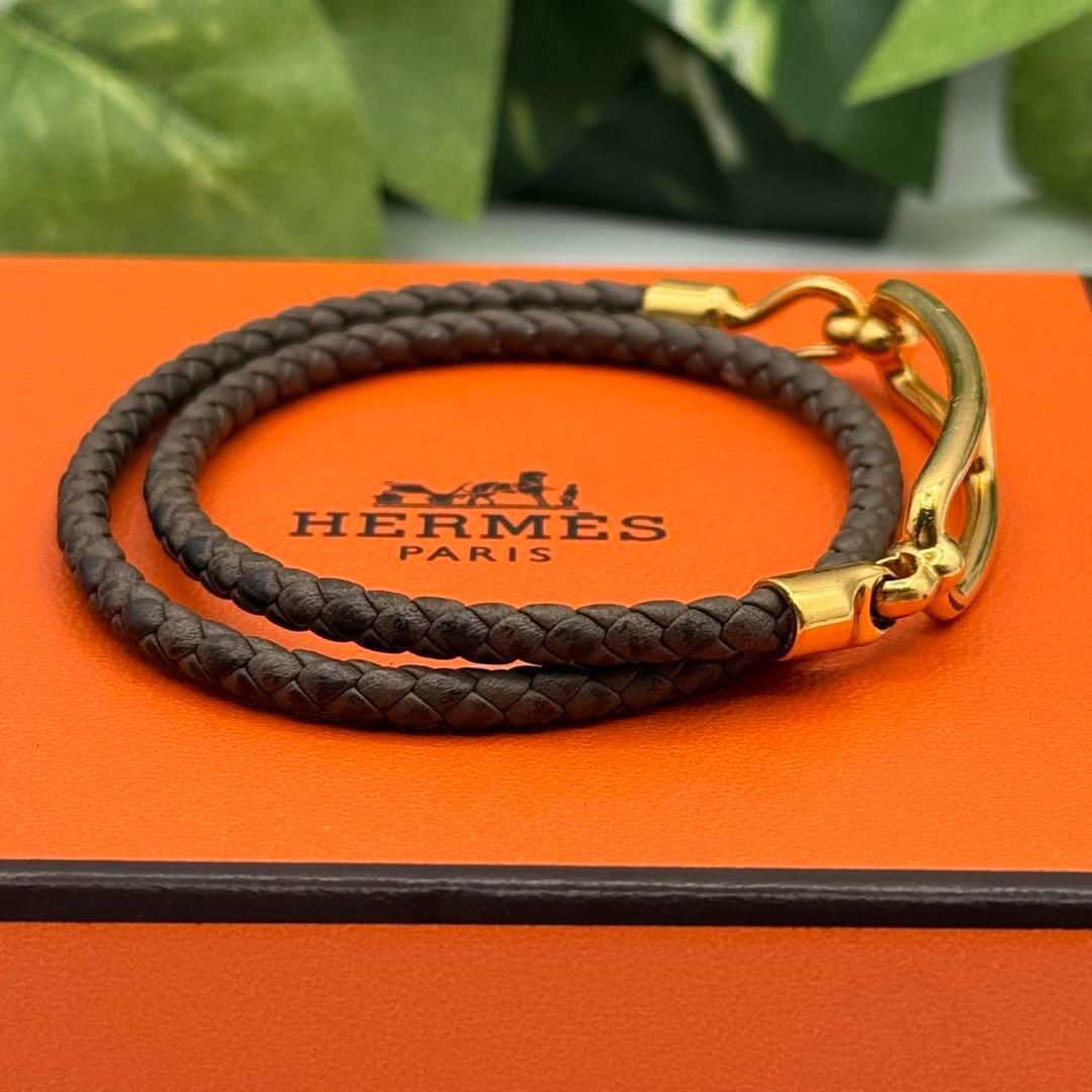 ＊Mika さま＊専用　HERMES レザーブレスレット ルリ ドゥブルトゥール レザーブレスレット 《ルリ》 ドゥブルトゥール | Hermès - エルメス