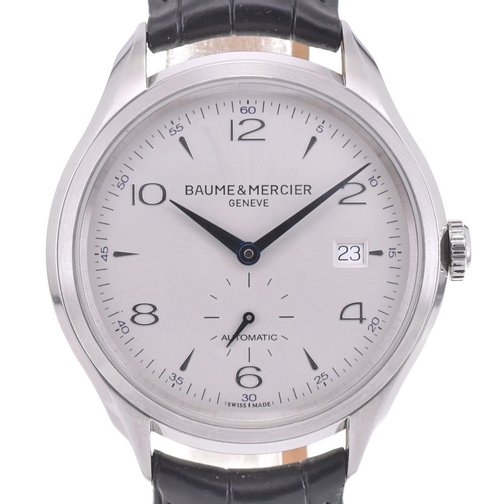 ボーム＆メルシェ Baume - Mercier 65717|MOA10052 クリフトン スモールセコンド デイト 自動巻き メンズ 箱 保証書付き L 142870